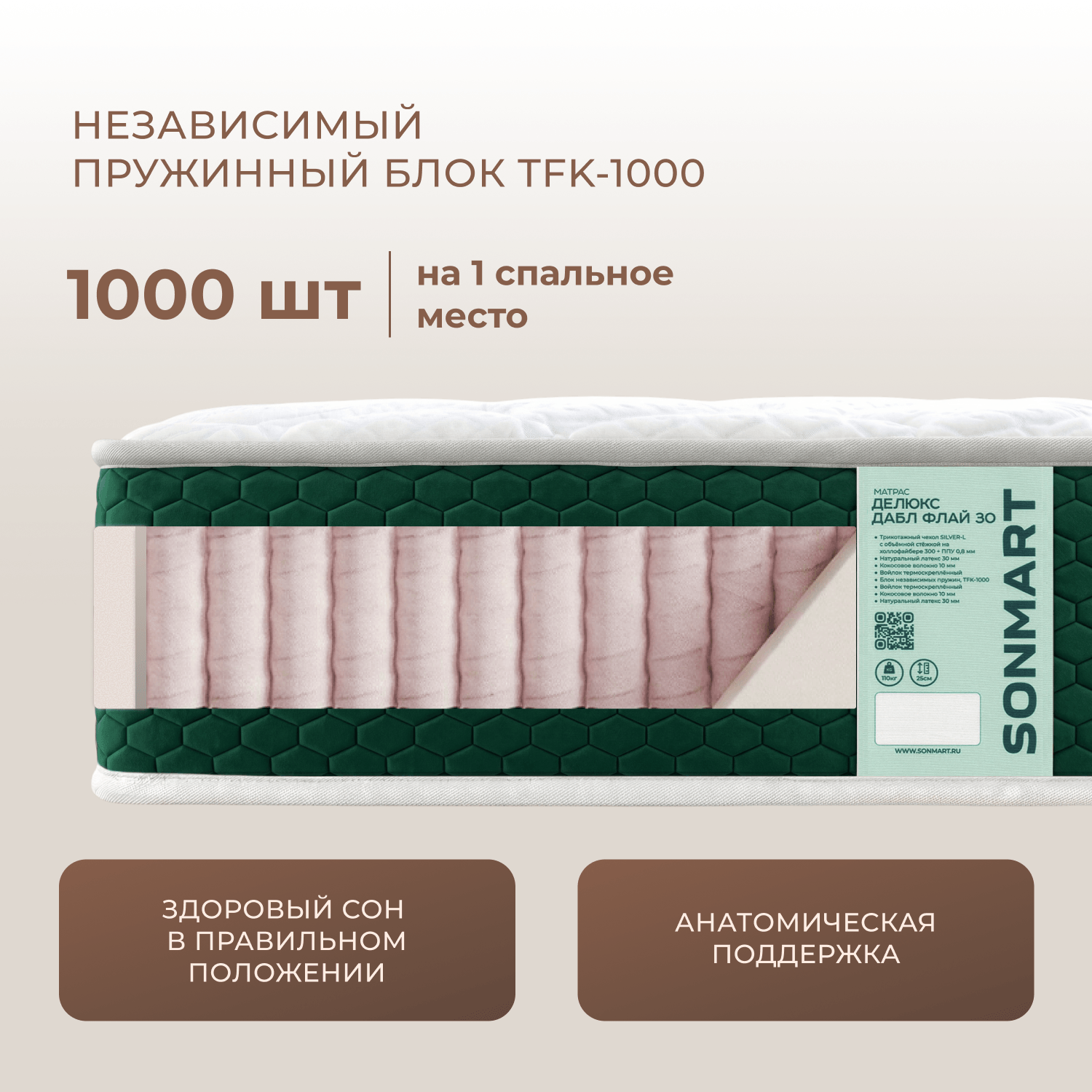 Фотографии Матрас ДЕЛЮКС ДАБЛ ФЛАЙ 30